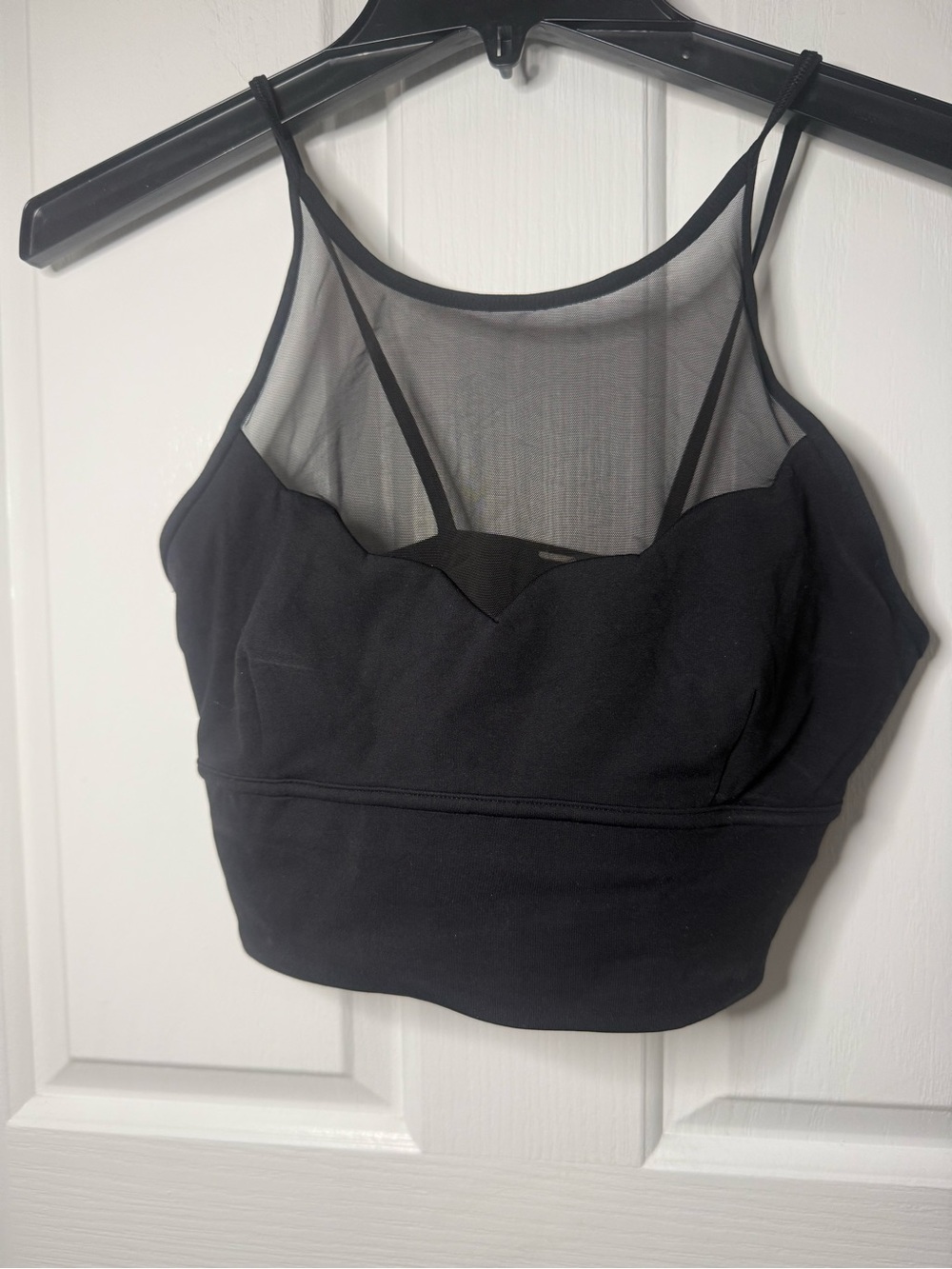 lululemon athletica Black Mesh Yoke Bralette